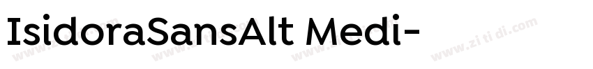 IsidoraSansAlt Medi字体转换